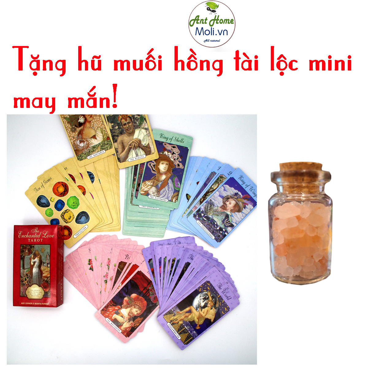 {Kèm quà tặng}  Bộ bài tarot Enchanted Love Tarot