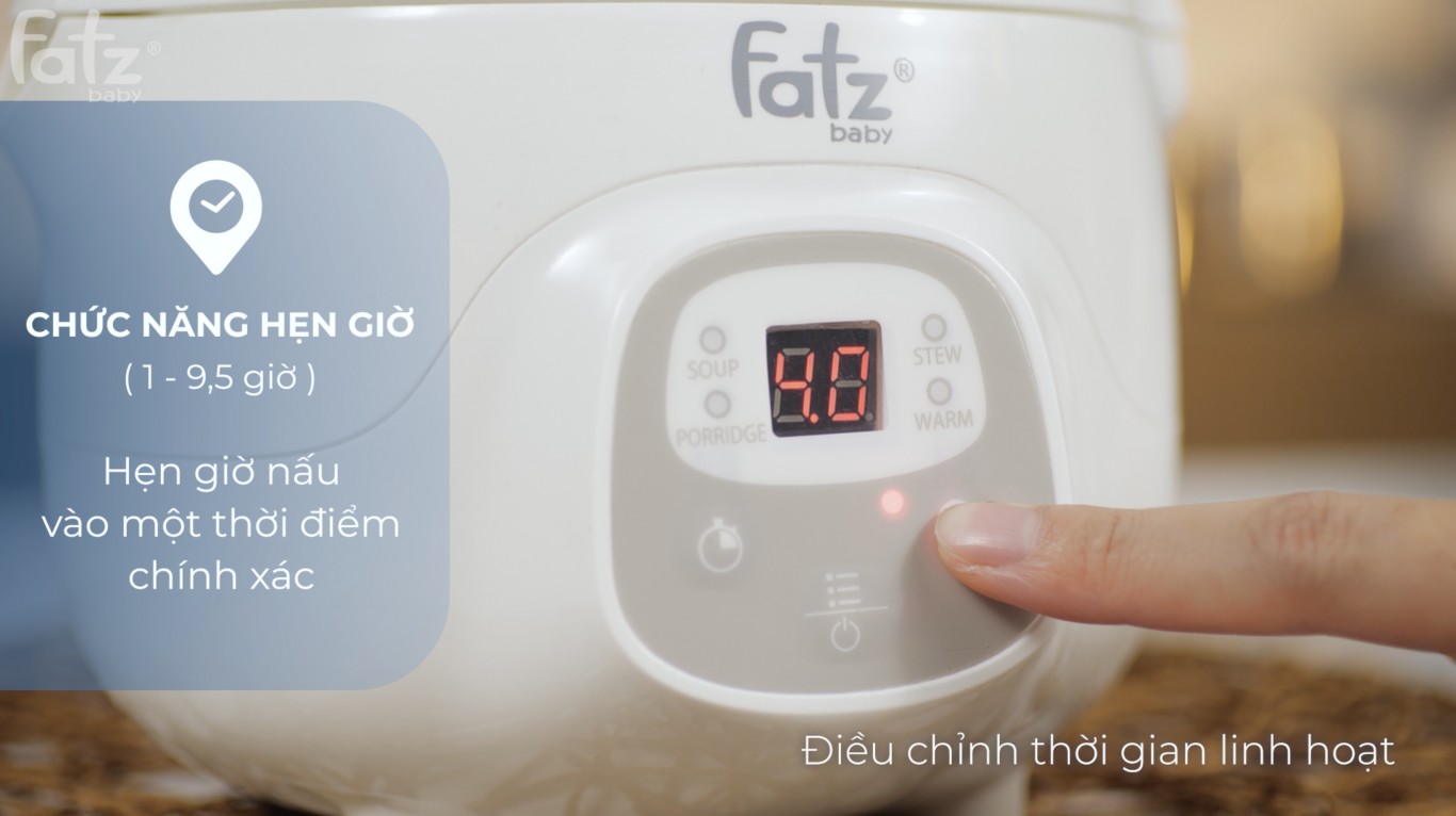 Nồi hầm cách thuỷ thông minh Fatzbaby 0.7L - STEW 1 - FB9107ZT