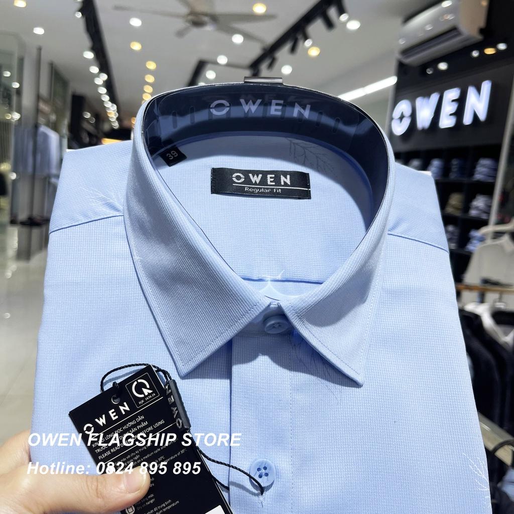 Áo Sơ mi Owen nam dài tay không túi dáng Regular mềm mịn mát Mã AR220922D