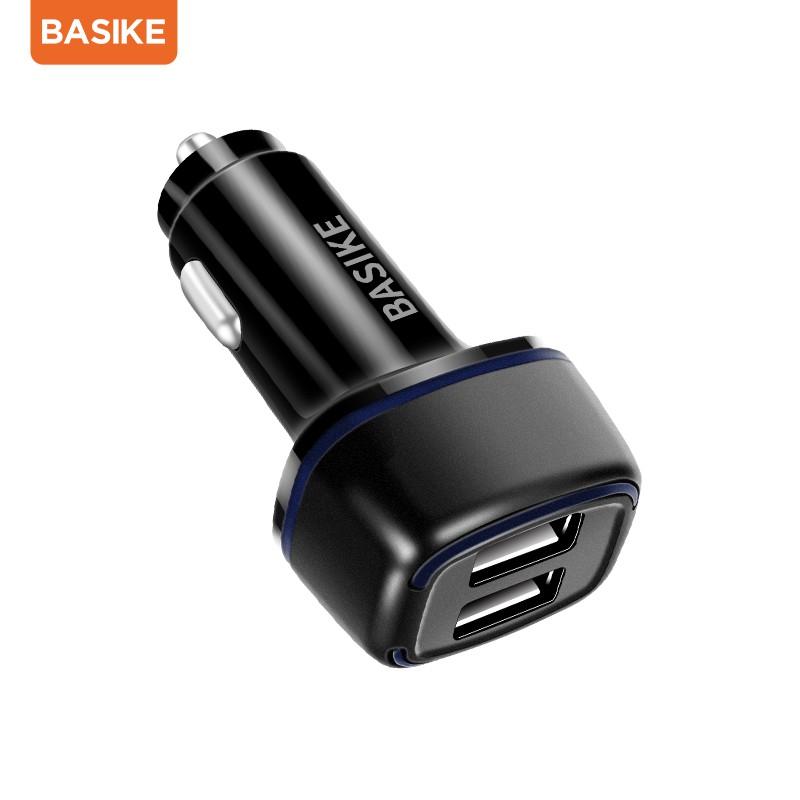 Hàng chính hãng Bộ chuyển đổi sạc nhanh BASIKE UT67 đầu ra USB kép mini 5V/ 3.1A cho xe hơi