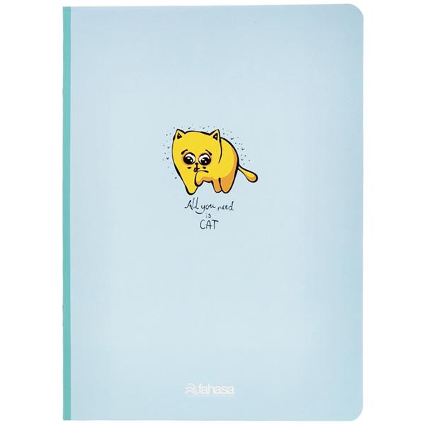 Combo 5 Tập Sinh Viên Cute Animal - Miền Nam - Kẻ Ngang Có Chấm - 200 Trang 80gsm - Fahasa 03 - Tặng Nhãn Vở Kèm Sticker