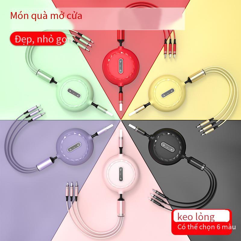 Giao hàng nhanh cáp dữ liệu dạng lỏng một đến ba doanh nghiệp quà tặng cáp sạc ba trong một điện thoại di động đa chức năng cáp sạc nhanh
