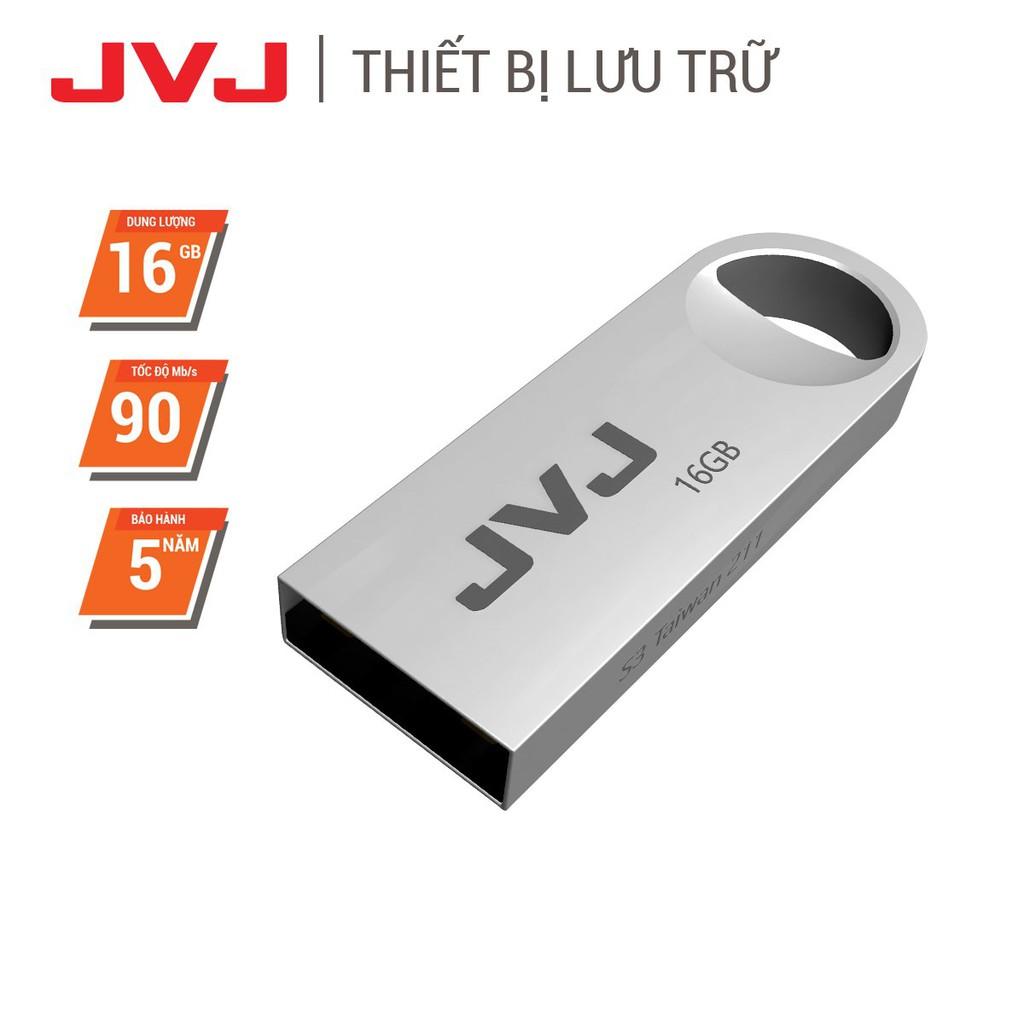 USB 4/8/16/32/64GB 2.0 JVJ S3 siêu nhỏ vỏ kim loại, chống nước - Hàng Chính hãng