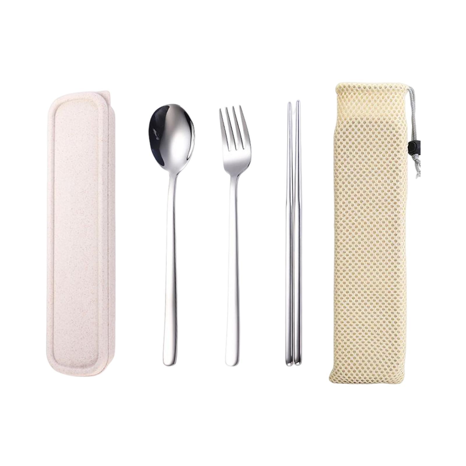 3x Cutlery Set Modern Flatware Utensil Spoon Fork Chopsticks for Childs Kids