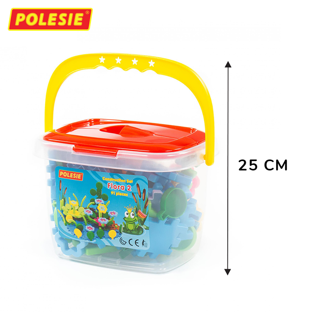 Bộ Đồ Chơi Lắp Ghép Vườn Hoa , Đồ Chơi Giáo Dục, An Toàn, Tăng Cường Tư Duy Sáng Tạo Cho Bé - Polesie Toys 51592