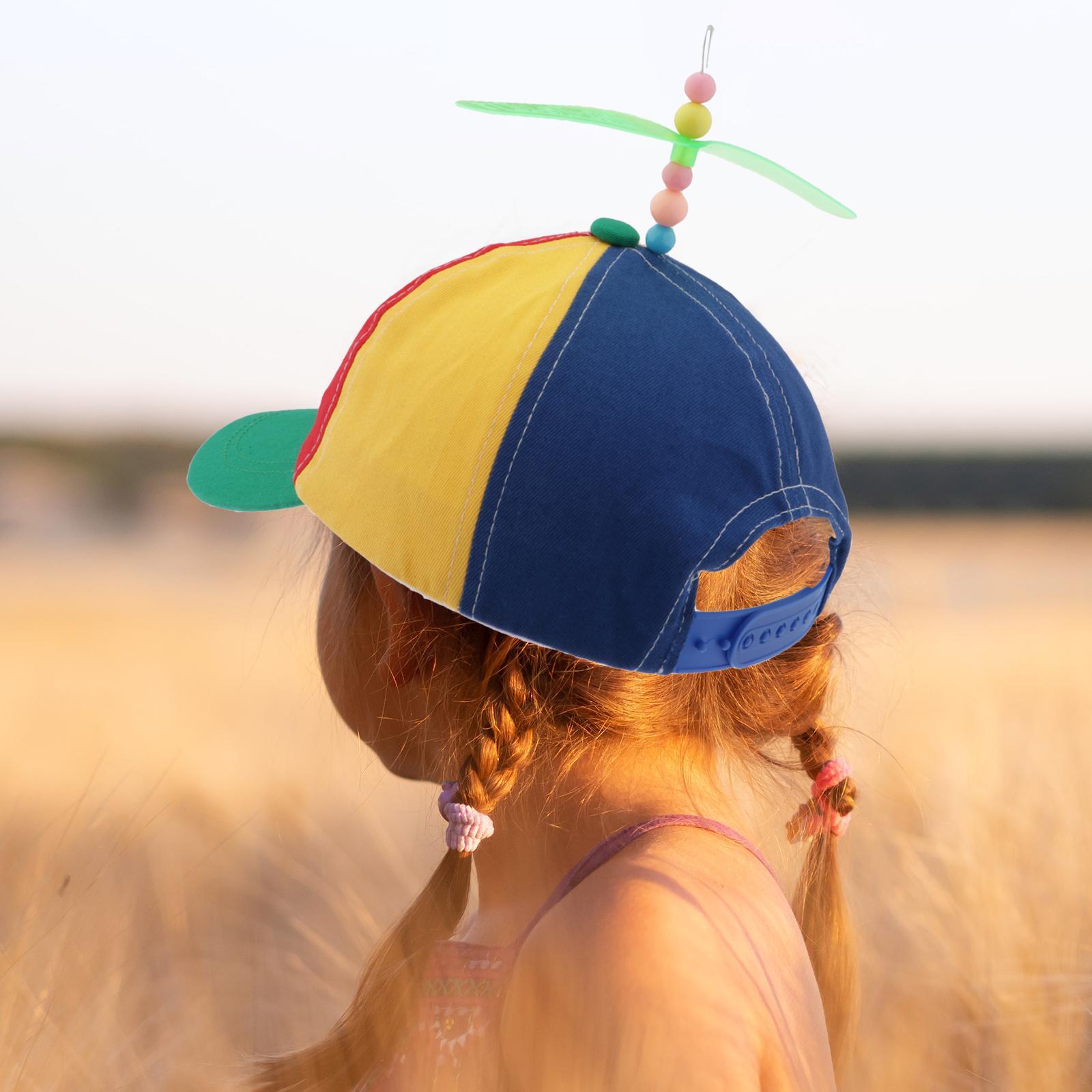 Rainbow Propeller  Hat w/ Adjustable Hat  Back-Costume