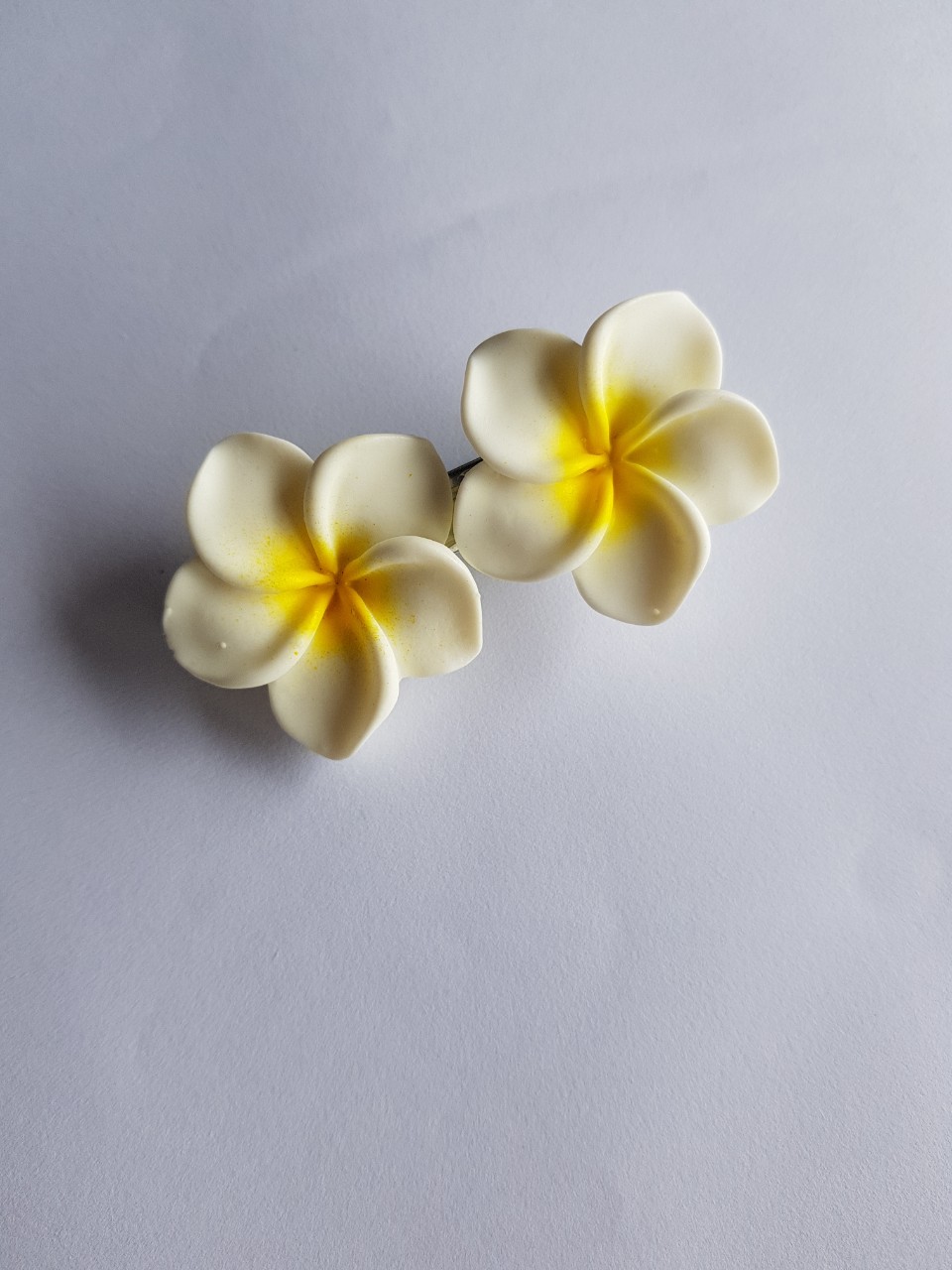 Sét 2 kẹp tóc đính 2 bống sứ dễ thương KAH134