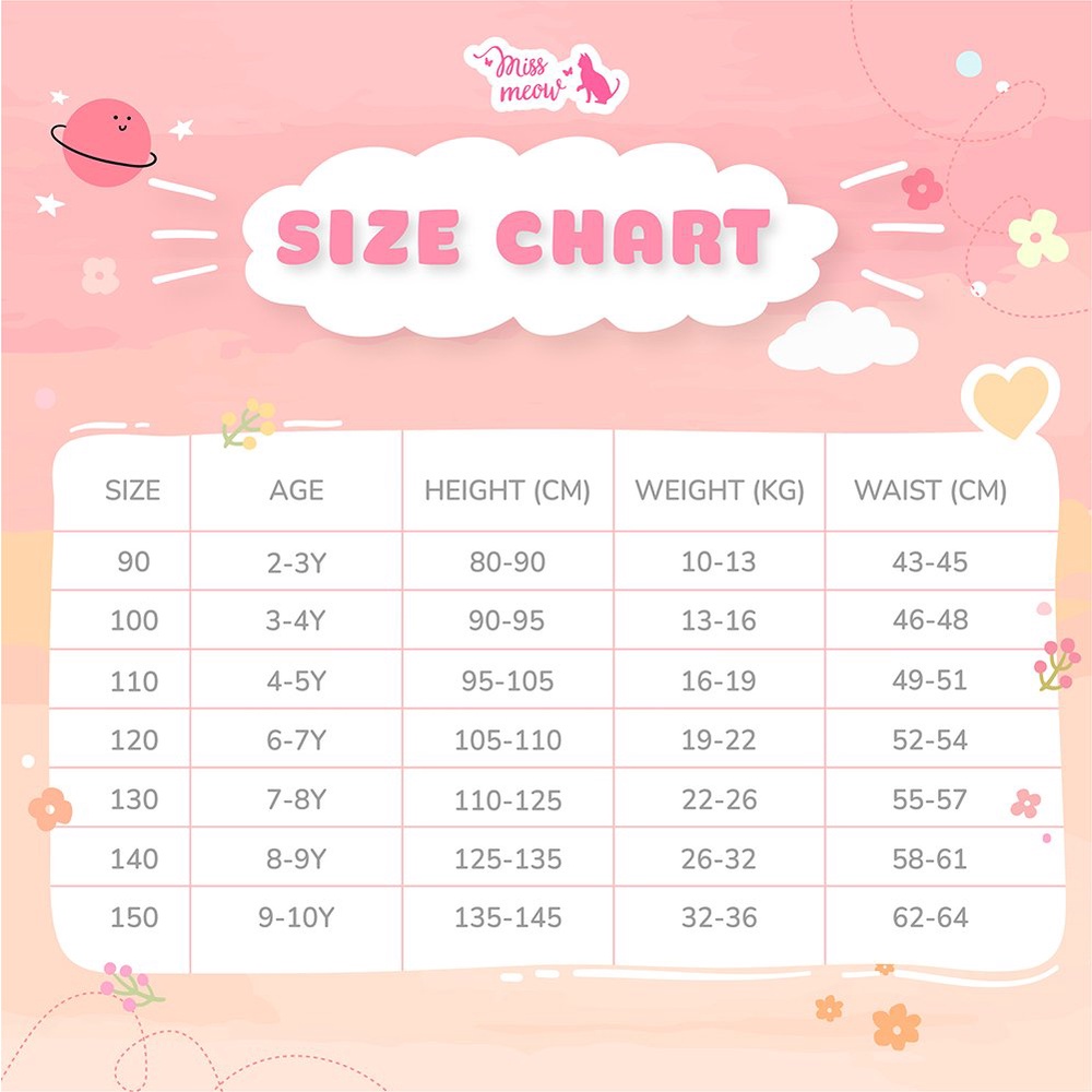 Quần Chip Bé Gái Size Đại Bigfox Missmeow Combo 3 Quần Lót Đùi Trẻ Em Cotton Cao Cấp Mềm Mịn Cỡ 3-11 Tuổi 30kg 40kg