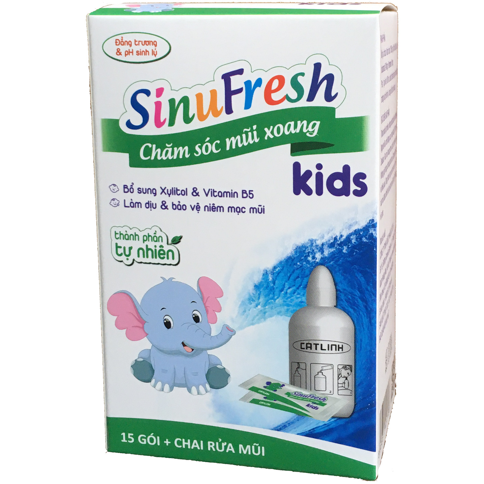 SinuFresh Kids (Muối rửa mũi xoang trẻ em. Hàng chính hãng