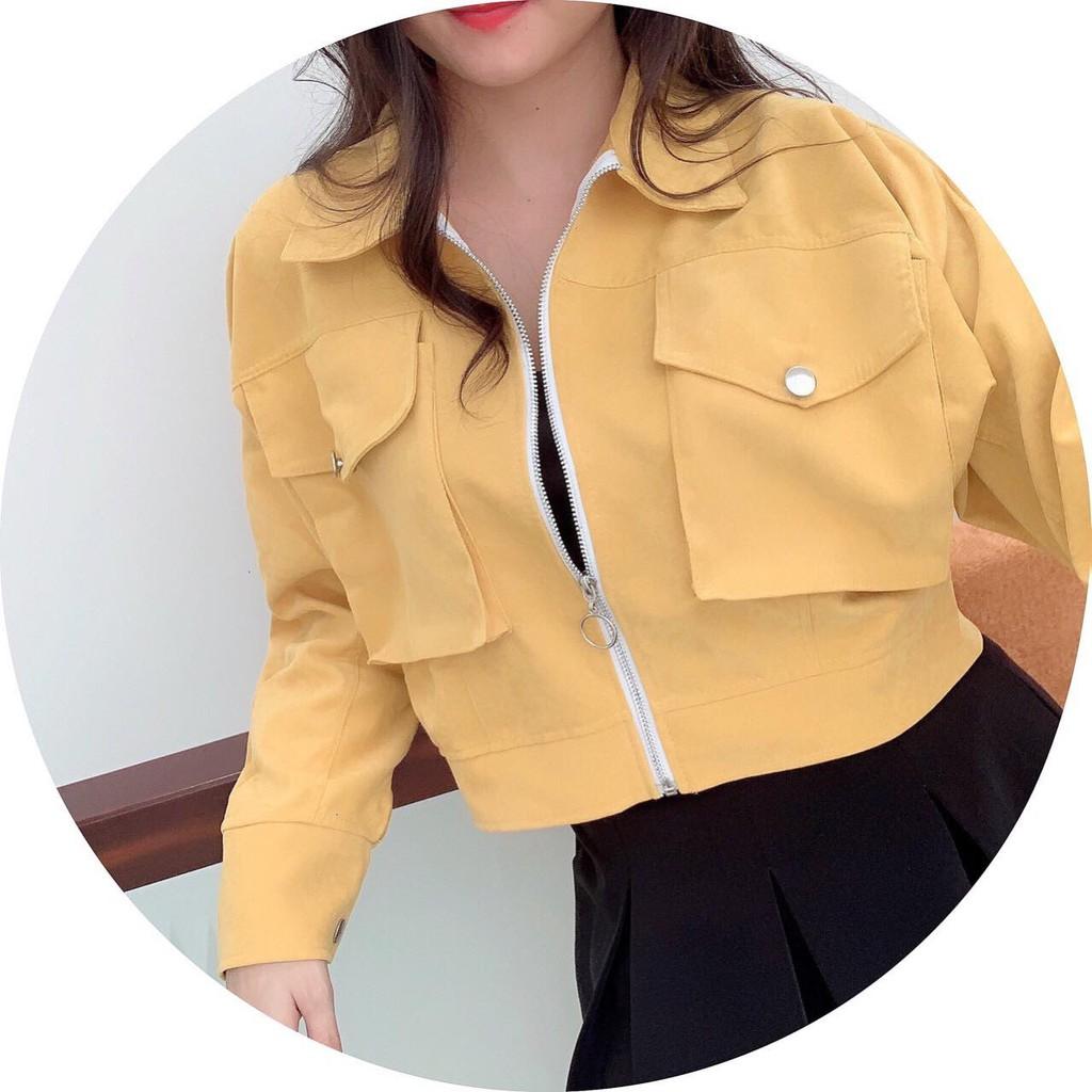 ÁO KHOÁC NHUNG BỐ LỤA QUẢNG CHÂU CAO CẤP, ÁO KHOÁC CROPTOP LỬNG CÁ TÍNH