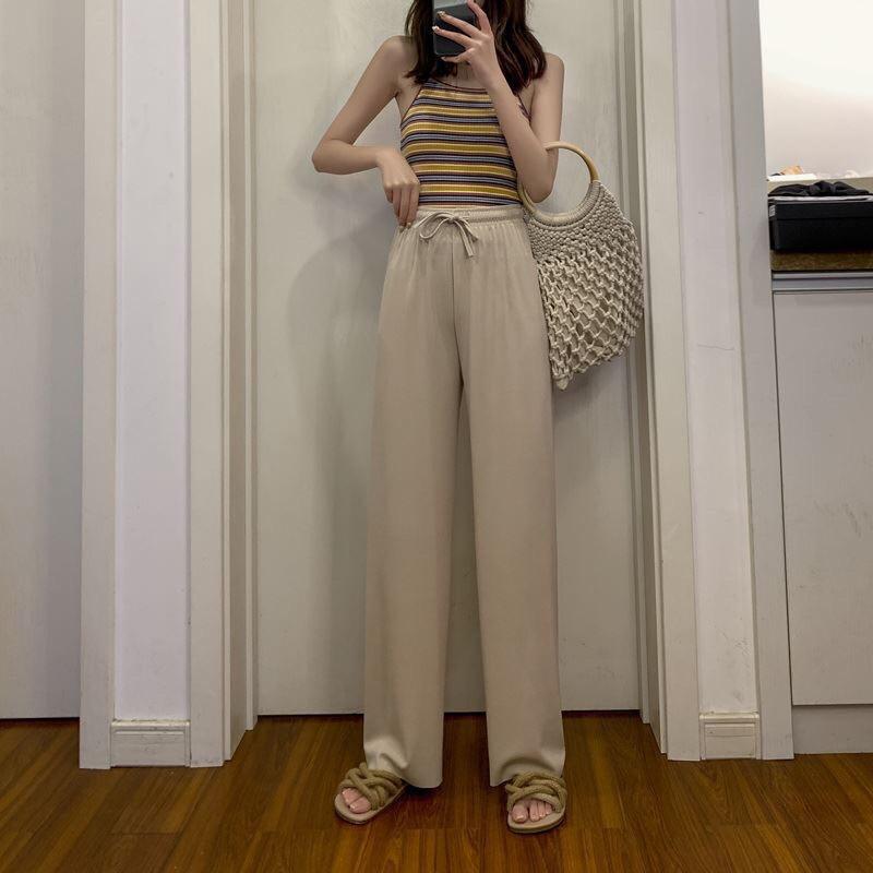 Quần ống suông thun gân Hàng QC siêu tôn dáng