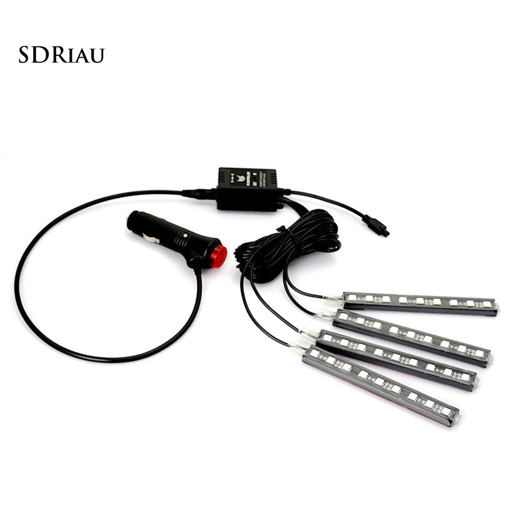 Dây Đèn Led Hai Mặt Chống Thấm Nước Trang Trí Nội Thất Xe Hơi
