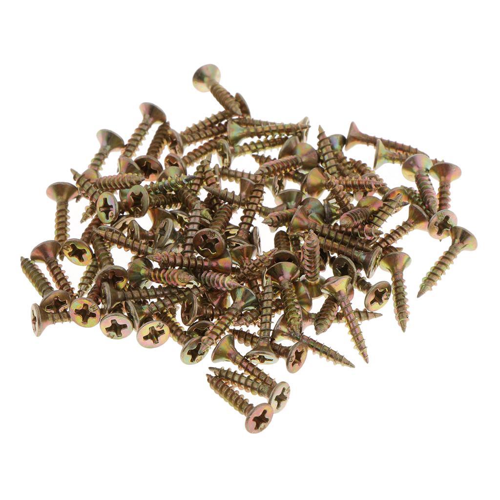 100x Screw Type Plastic Glass Clips Screen Panel Fixing Clips Clear Retainer