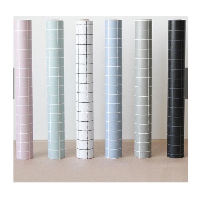 5m x 45cm rộng Giấy dán tường  - Ô VUÔNG NHỎ
