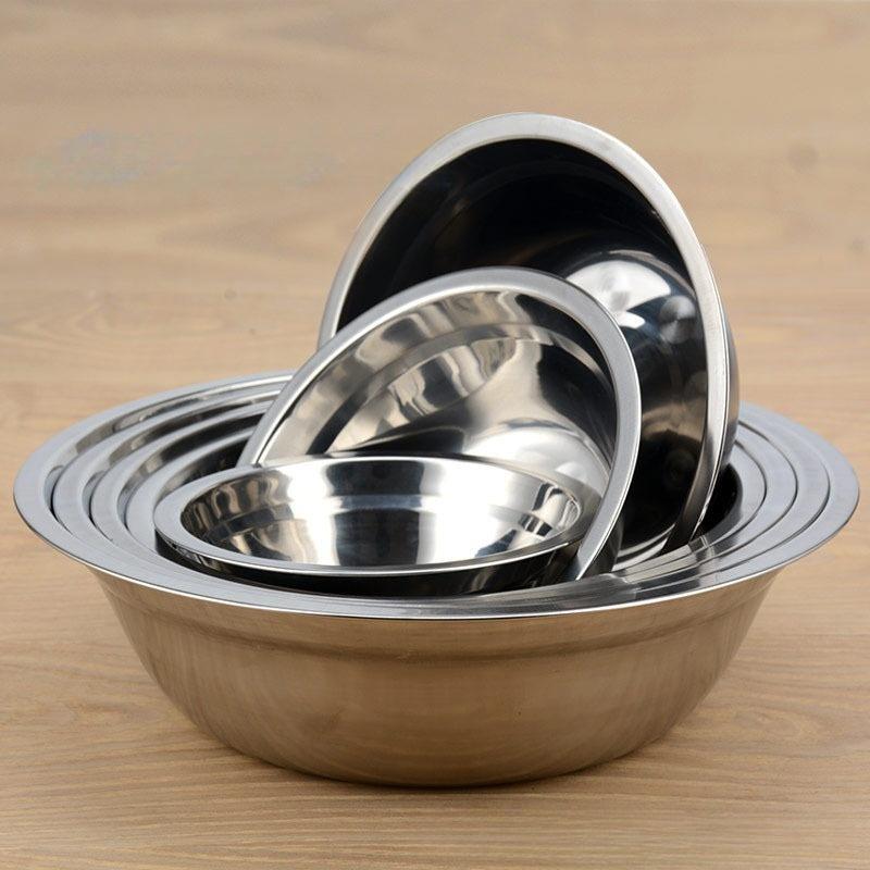 Thau Bằng Inox 304 Cao Cấp, Thau 2 Kích Thước 14cm, 20cm Tiện Lợi (Hộp Trắng), Mẫu Mới 2022