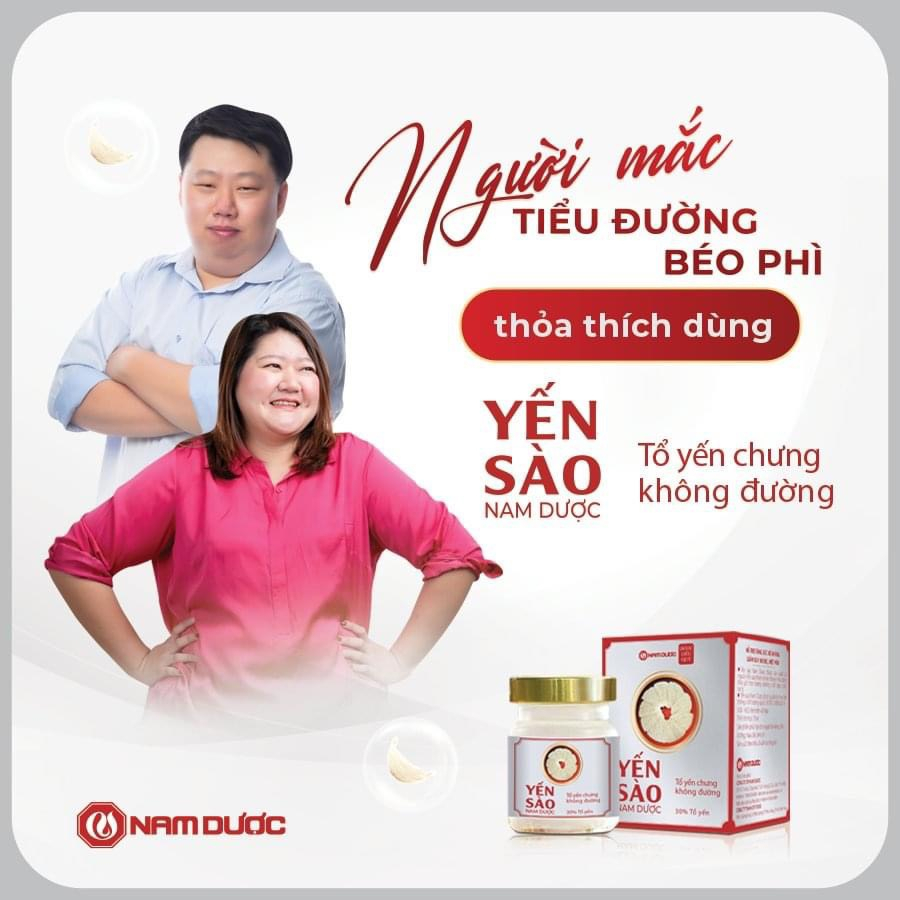 Set Yến sào Nam dượᴄ hộp 6 lọ x 70ml tổ yến chưng không đường bồi bổ sức khỏe, dùng được cho người giảm cân, ăn kiêng, béo phì
