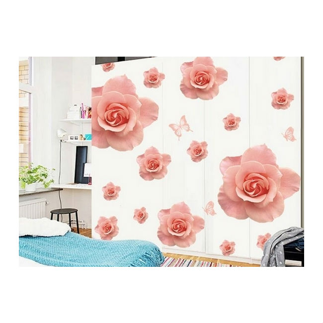 Decal Dán Tường Họa Tiết Hoa Hồng 2 PK146