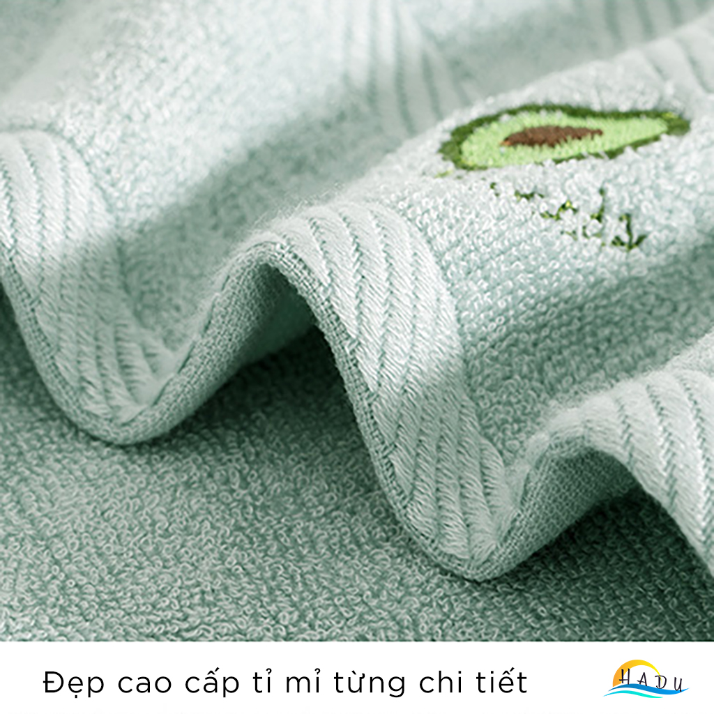 Khăn Mặt Cho Bé Siêu Mềm Cotton Sợi Tre Cao Cấp 26x48cm An Toàn HADU