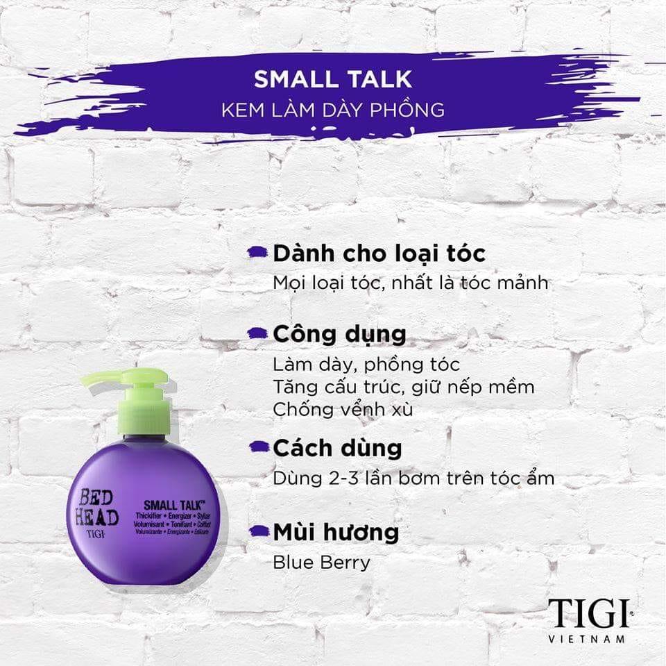 Gel giữ nếp tóc uốn TIGI Bedhead Small Talk 125ml