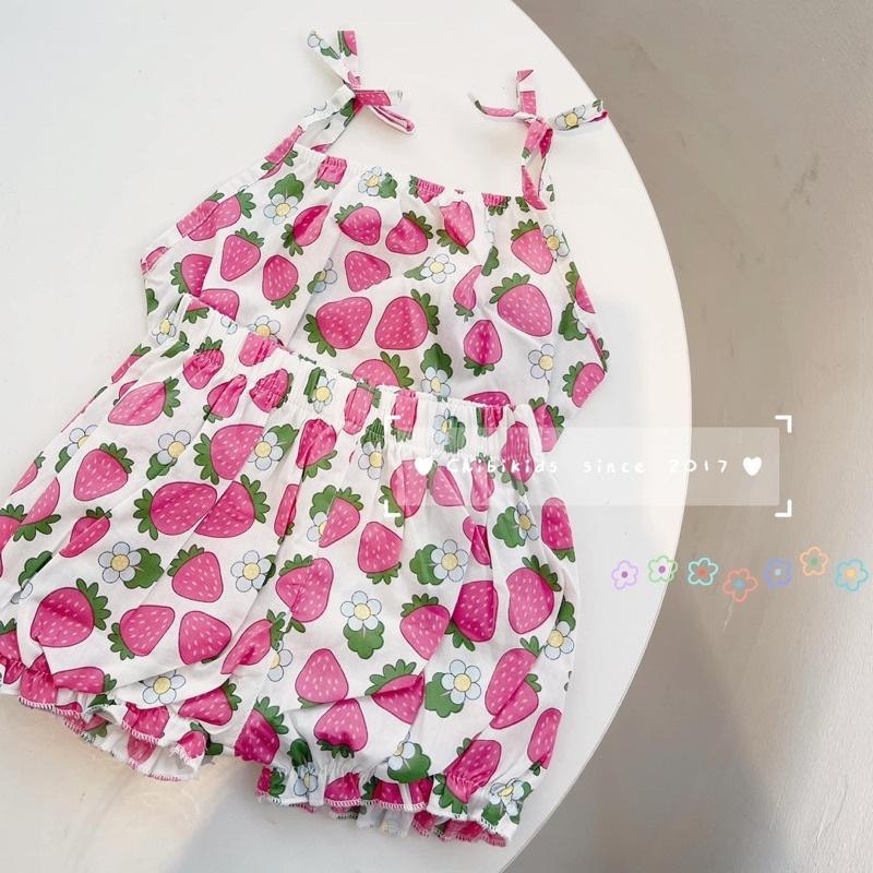 SET 2 BỘ ĐÙI BÉ GÁI 2S HOA QUẢ CHO BÉ GÁI