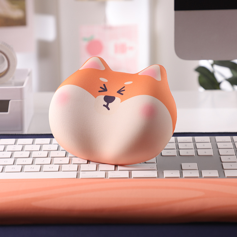 Miếng Đệm Kê Tay Chống Mỏi Mouse Pad Chó Corgi Cá Chép Bánh Mì_ Hàng Chính Hãng