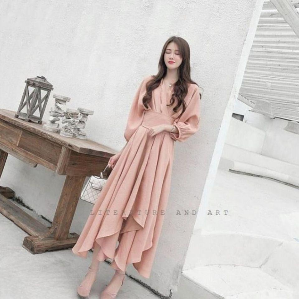 Đầm Hồng Ôm Eo Thời Trang Xuân Hè 2022 Mới Mẻ Cho Nữ