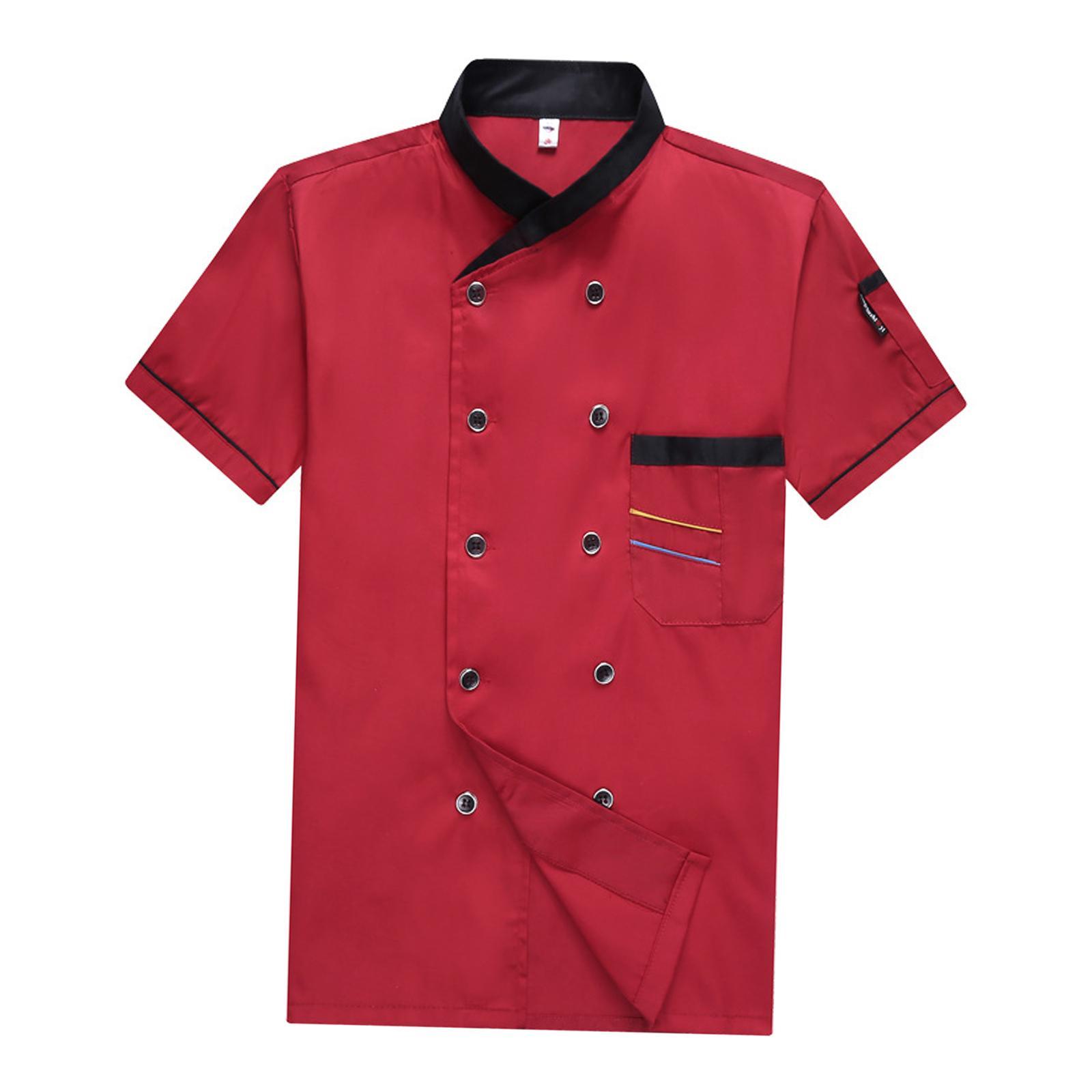 Jacket Shirt Coat Men Women Clothes Work Wear for Cafe Cooking M