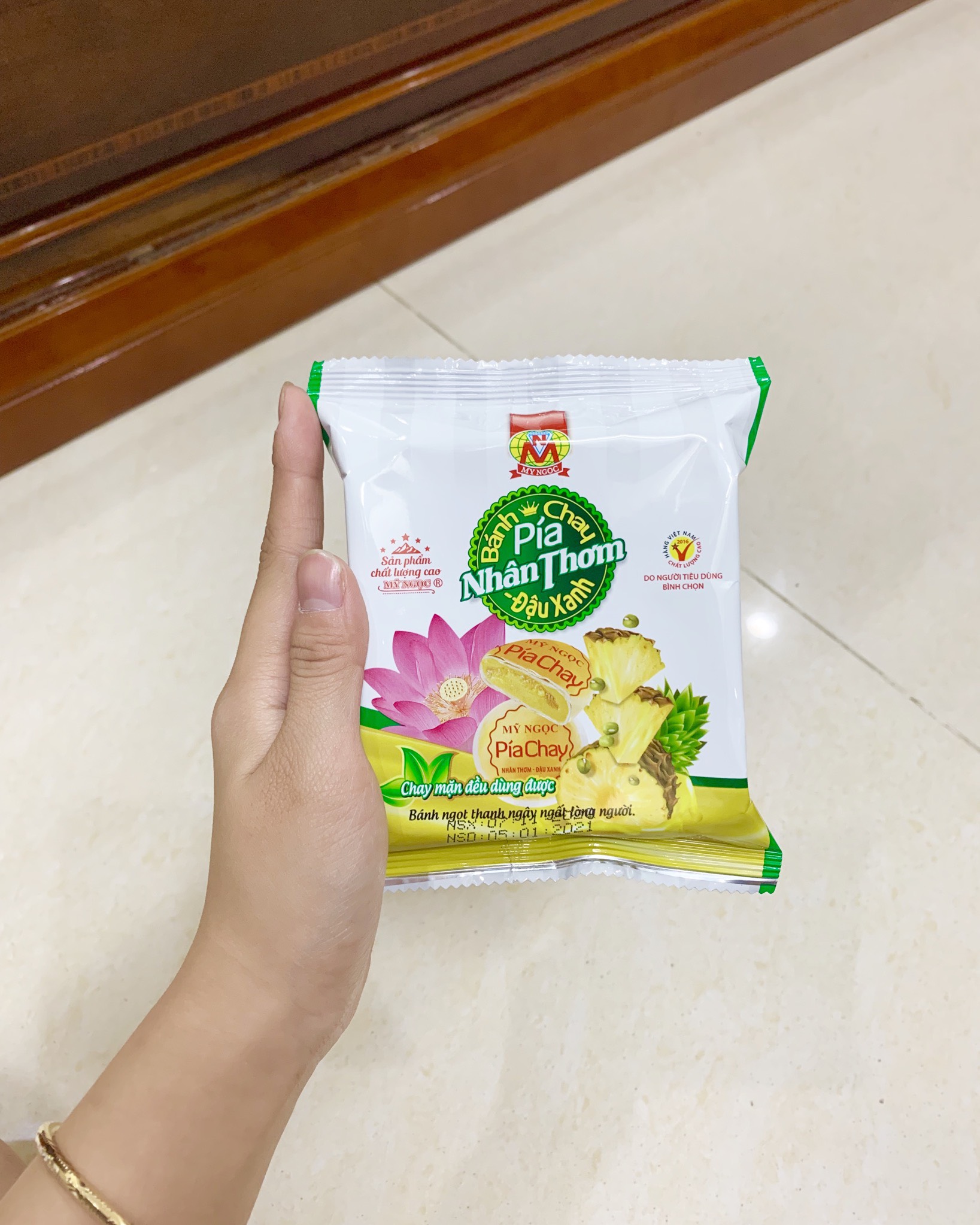 400g Bánh pía CHAY nhân THƠM chín CHANH tươi ĐẬU xanh MỸ NGỌC [ không có SẦU RIÊNG &amp; không có TRỨNG MUỐI ]