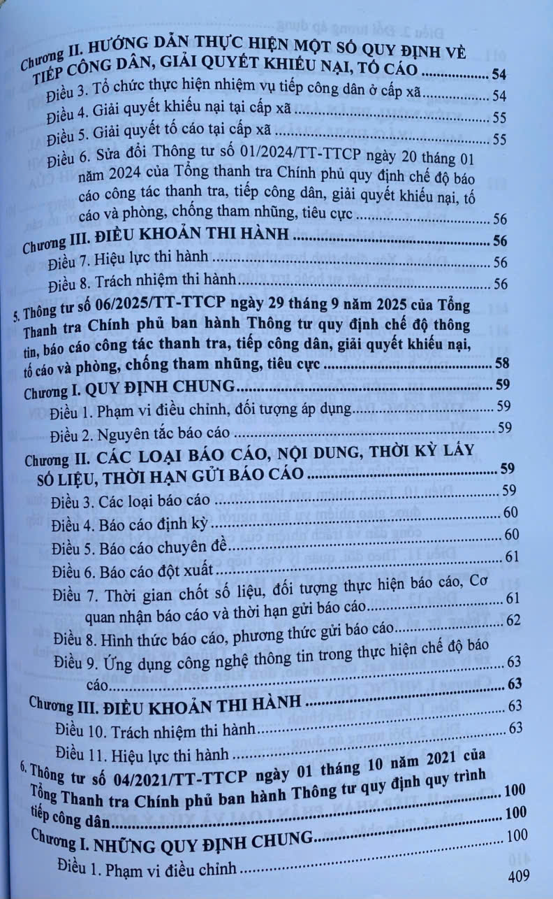 Luật Tiếp Công Dân; Luật Khiếu Nại; Luật Tố Cáo Và Luật Thanh Tra, Hệ Thống Các Văn Bản Quy Định Chi Tiết Thi Hành