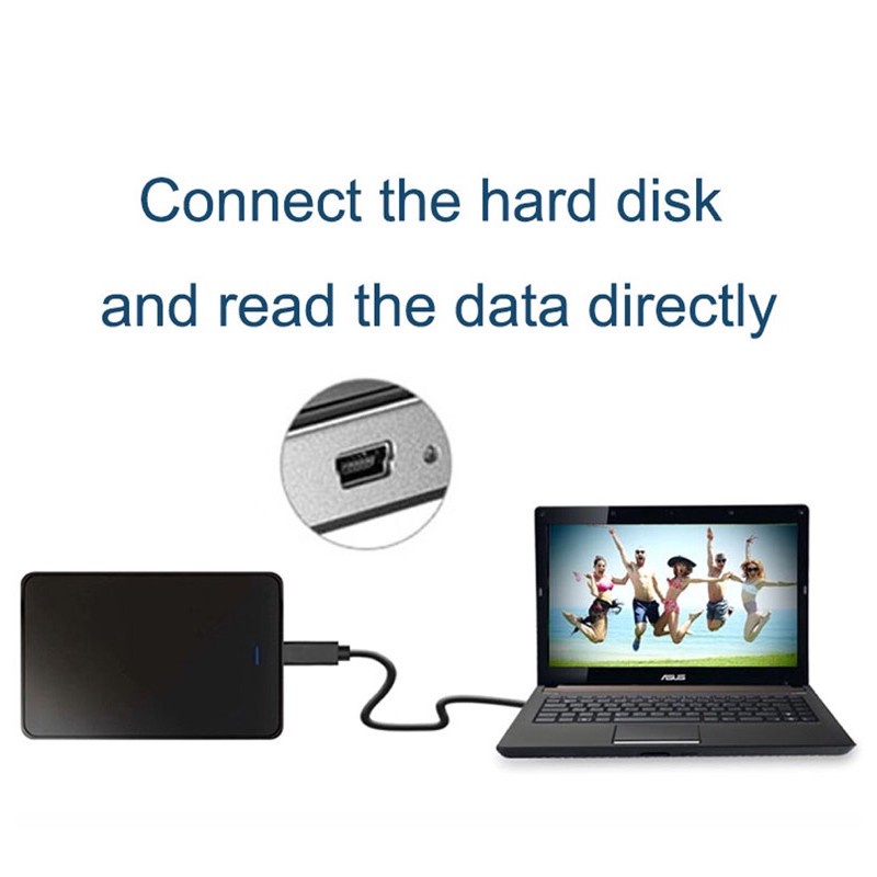 Cáp mini USB sang USB 2.0 Dài 0.4m Hàng Nhập Khẩu