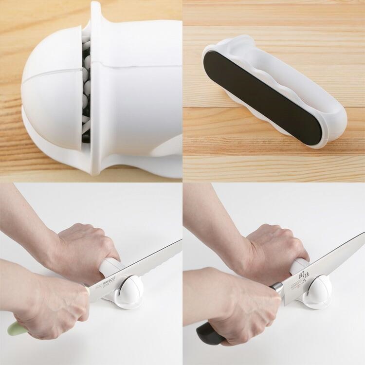 Dụng cụ mài sắc dao kéo cầm tay Kai Jirushi - Made in Japan