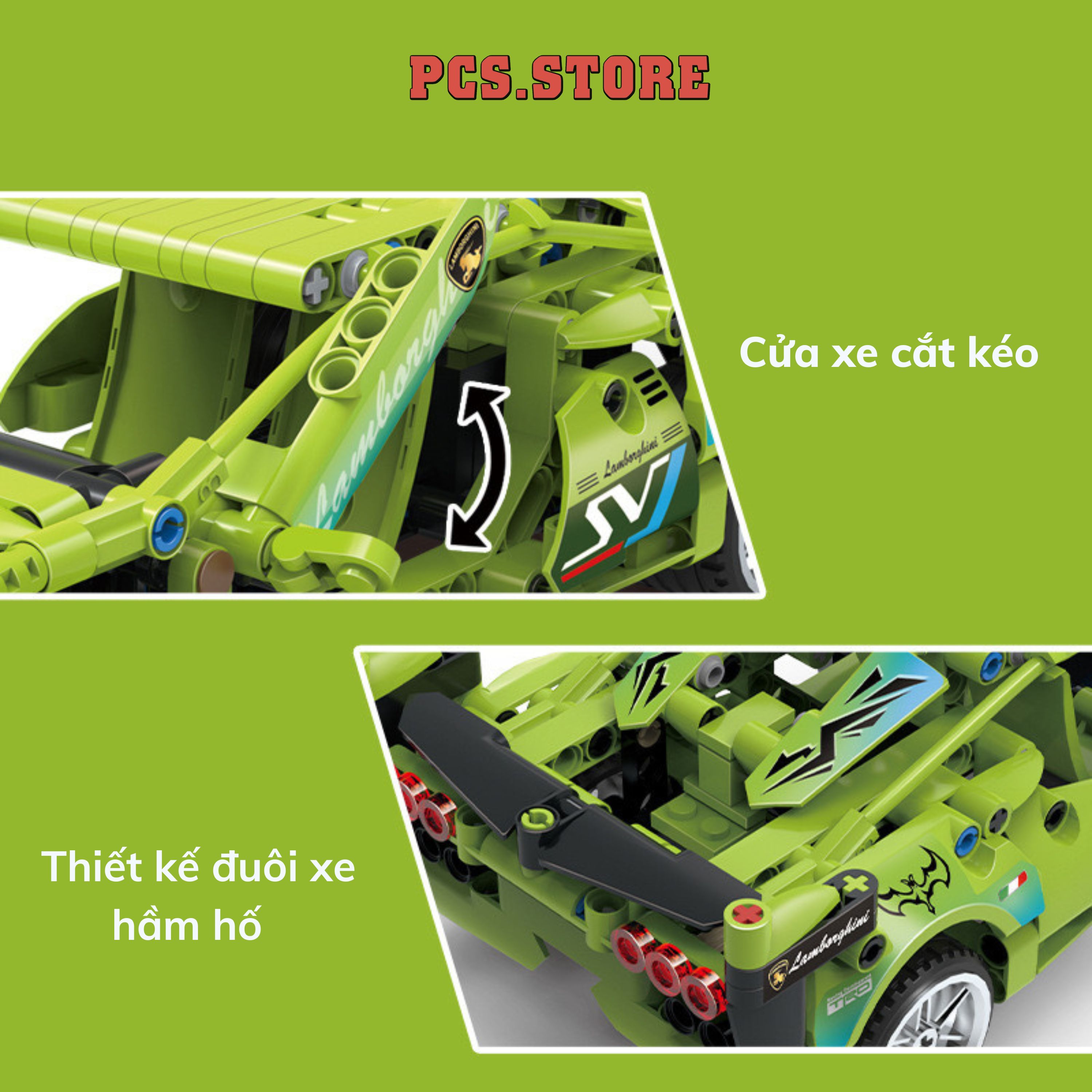 Đồ Chơi Lắp Ráp Siêu Xe Lamborghini Technique Racing Supercar - PCS STORE