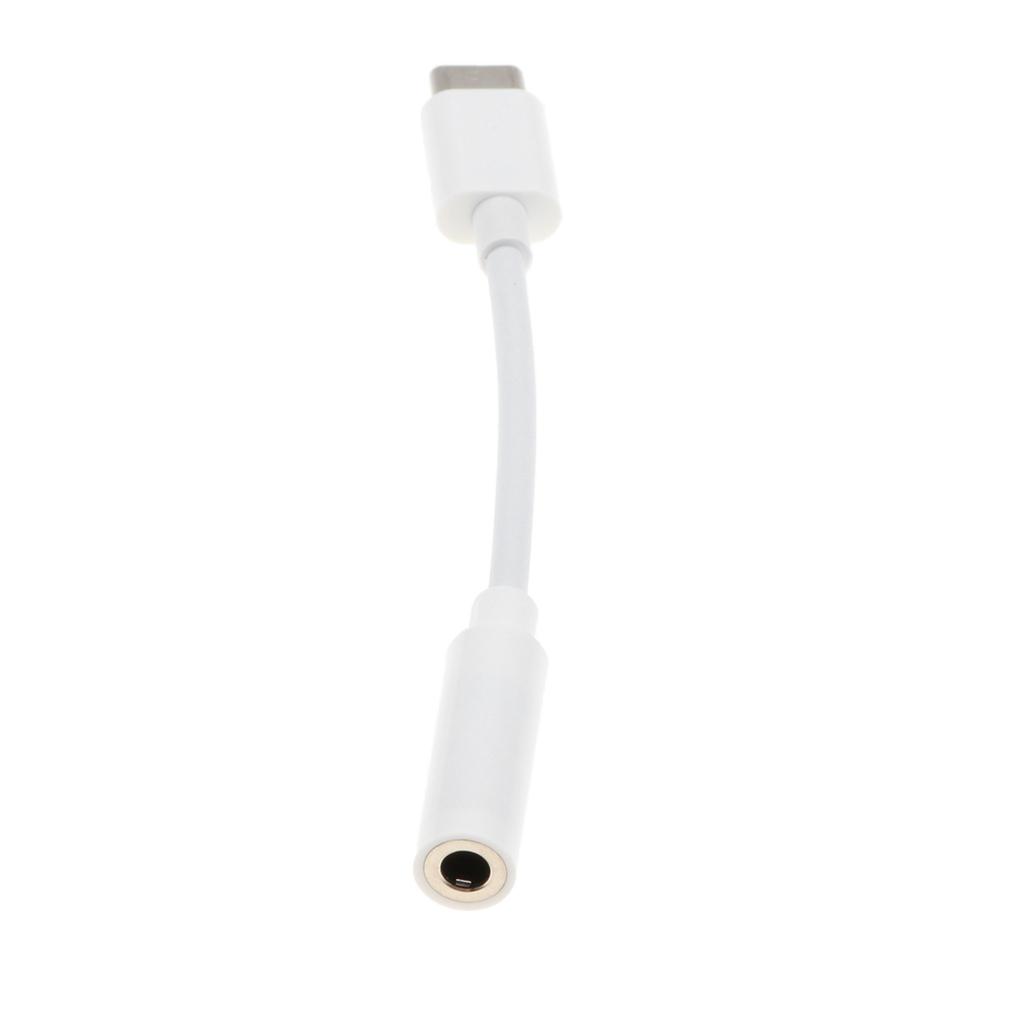 2 Pcs Type C to 3.5mm Stereo Aux Headphone Earphone Audio Adapter Cable