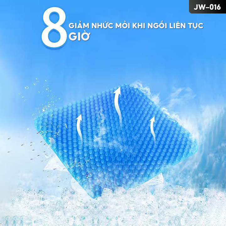 Đệm Gel Ngồi Lót Silicon Thoáng Khí Có Độ Đàn Hồi Siêu Việt Kết Cấu Tổ Ong Thoáng Khí Chịu Được Áp Lực Cao JW-016