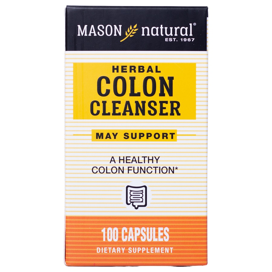 Viên Uống Hỗ Trợ Chức Năng Đại Tràng MASON NATURAL Colon Herbal Cleanser 100 Viên