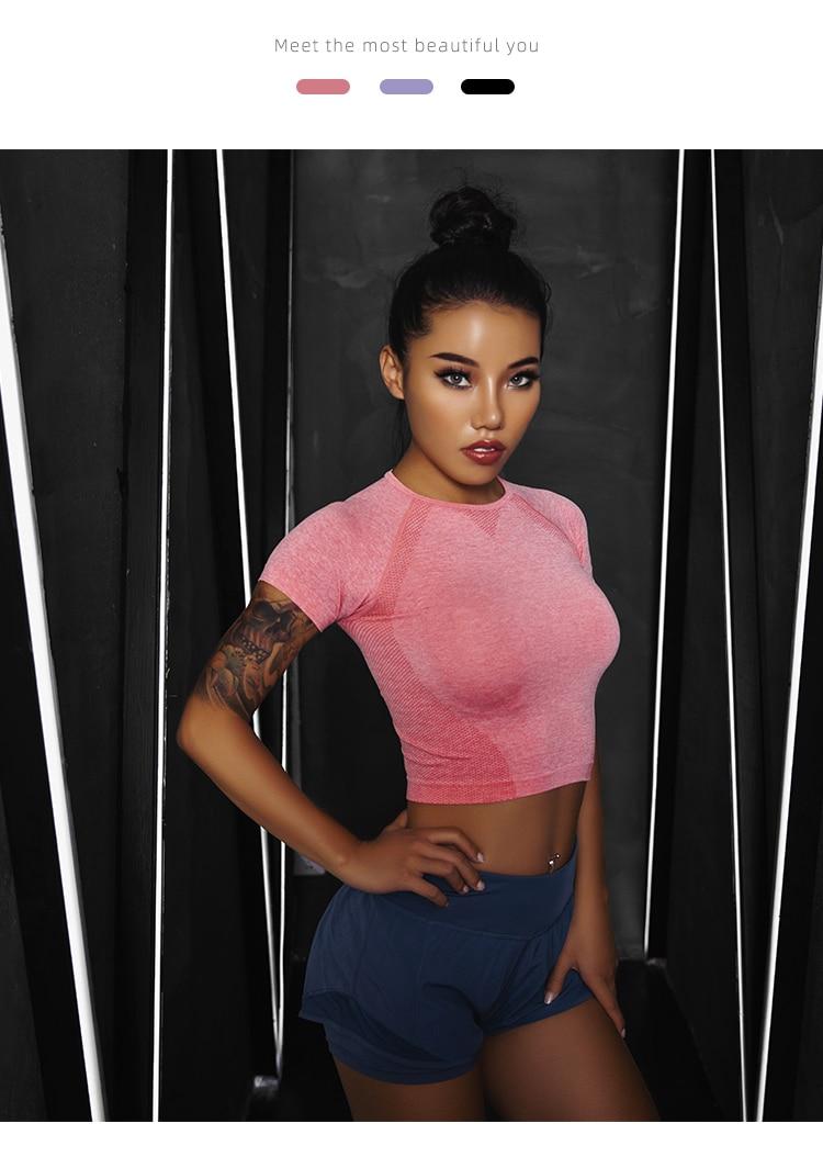 Áo Thun Nữ Ngắn Tay Cổ Tròn Hở Eo Thời Trang