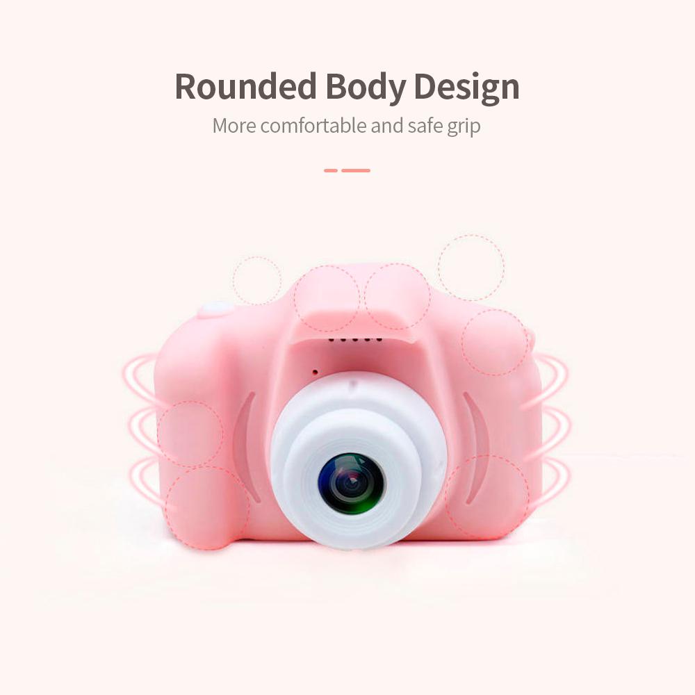 X2 Mini Kids Camera Rechargable Mini Lovely Children Camera Video Camera 2 inch Display Screen without Memory Card