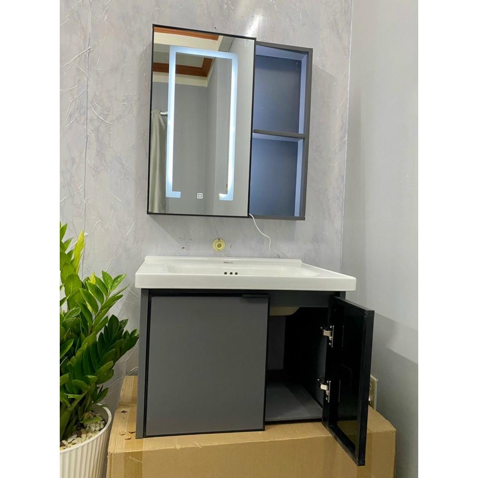 BỘ COMBO TỦ LAVABO + KỆ GƯƠNG CÓ ĐÈN