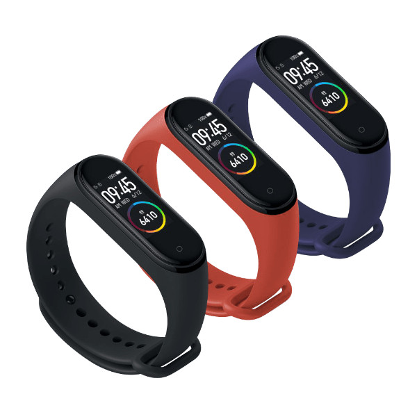 Vòng Đeo Tay Xiaomi Miband 4 (Đen) + Tặng Vòng Đeo Thay Thế Xiaomi Miband 4 - Hàng Nhập Khẩu