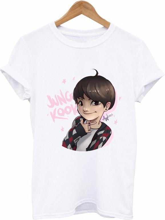 Áo phông in hình Jungkook BTS Chibi đẹp