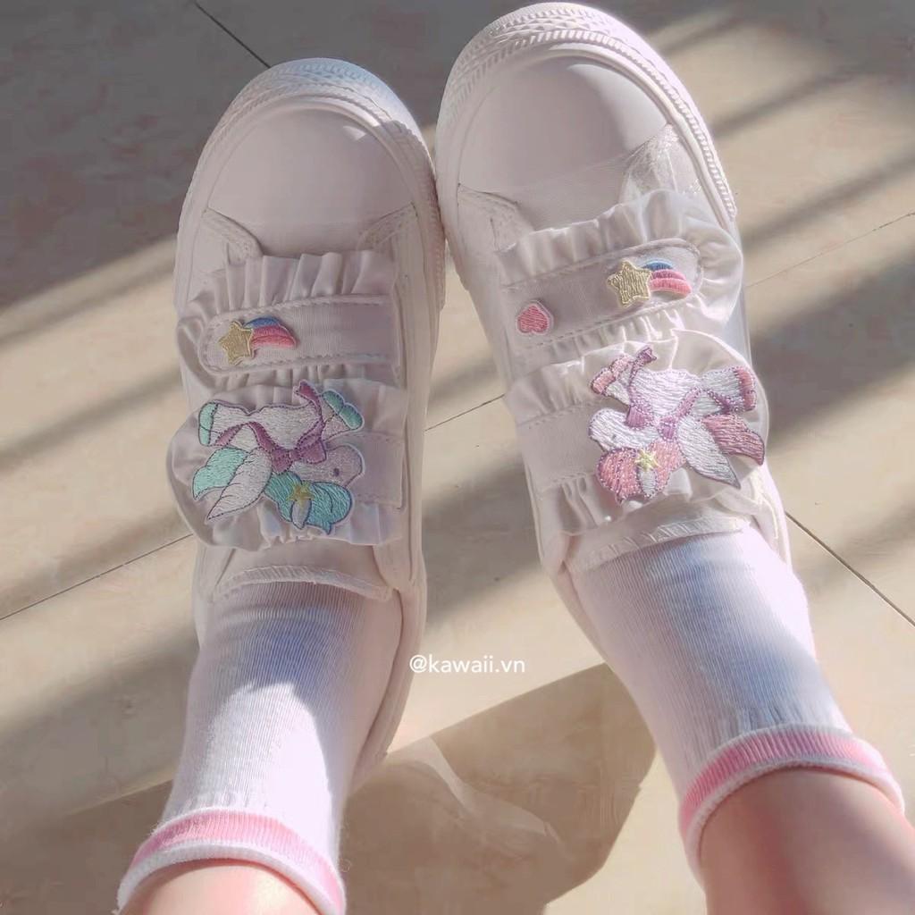 GIÀY MOMO SHOES - GIÀY CANVAS QUAI DÁN DỄ THƯƠNG