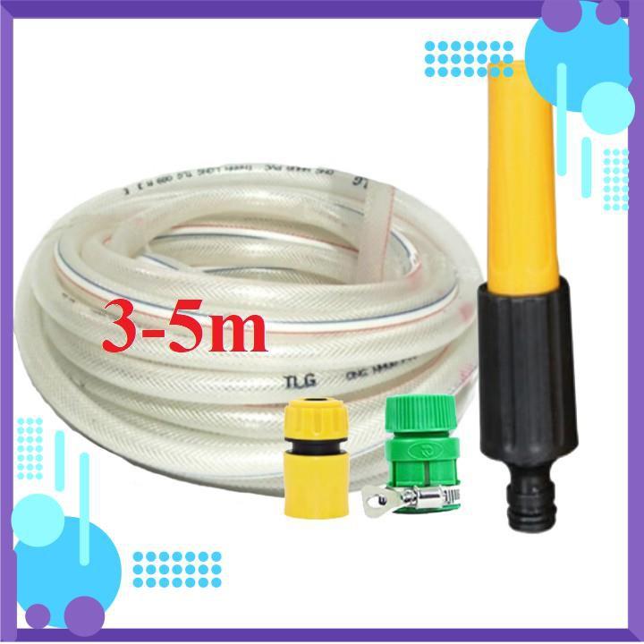 Vòi Xịt️ Bộ dây vòi xịt nước rửa xe, tưới cây , tăng áp 3 lần, loại 3m, 5m 206622-5Mcút sập+ túi đựng bút