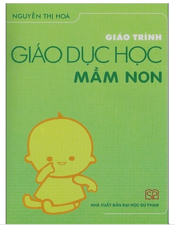 Sách Giáo Trình Giáo Dục Học Mầm Non