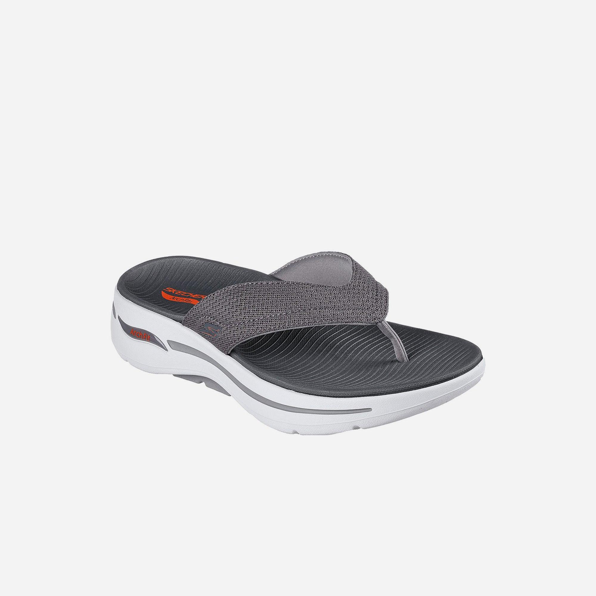 Dép xỏ ngón nam Skechers Go Walk Arch Fit - 229057-GRY