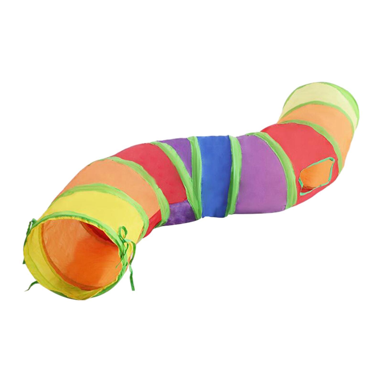 Collapsible Cat Tunnel Rabbit Tunnel Interactive Hiding Training S Shaped Cat Tube Cat Playing Tunnel for Bunnies Puppy Dogs