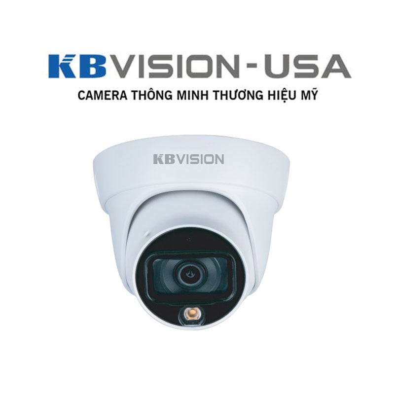 Camera 4 in1 Dome 2MP Full Color KBVISION KX-CF2102L - Hàng Chính Hãng