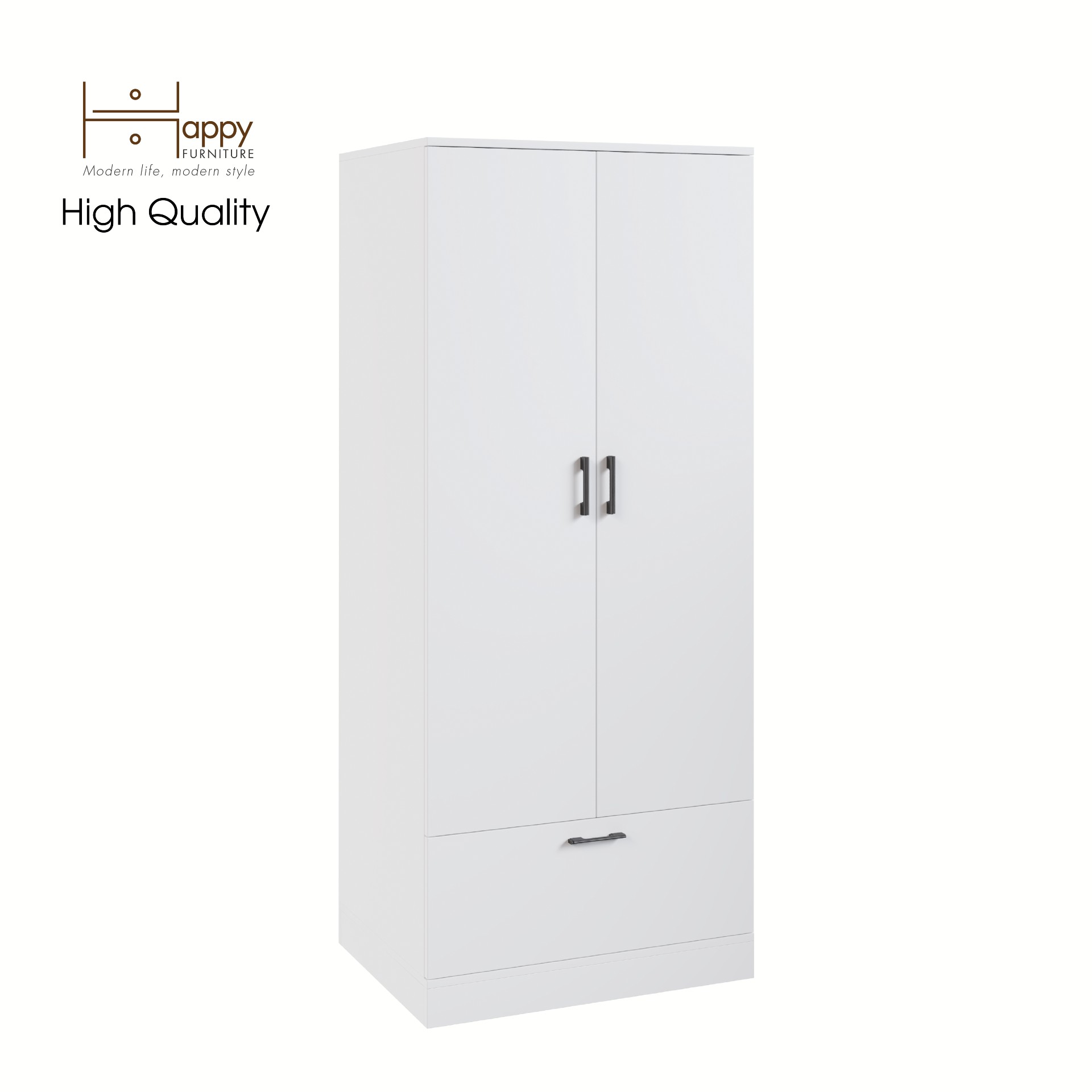 [Happy Home Furniture] SALY , Tủ treo quần áo tiện dụng,  76cm x 56cm x 180cm ( DxRxC), TCM_009