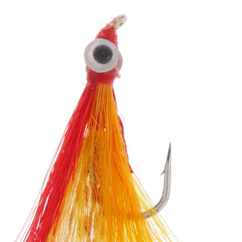Clouser Minnow Fly Fishing Flies Salmon Trout Insects Bait Lure Floating Flies with 6# Hook