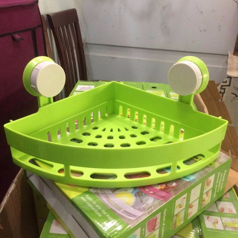 Kệ góc tam giác nhà tắm, nhà bếp hút chân không chân không