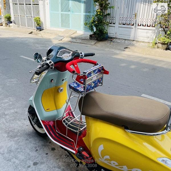 Ghế Đi Xe Máy Có Tựa Lưng Có Vòng Cho Bé Dành Cho Xe Vespa